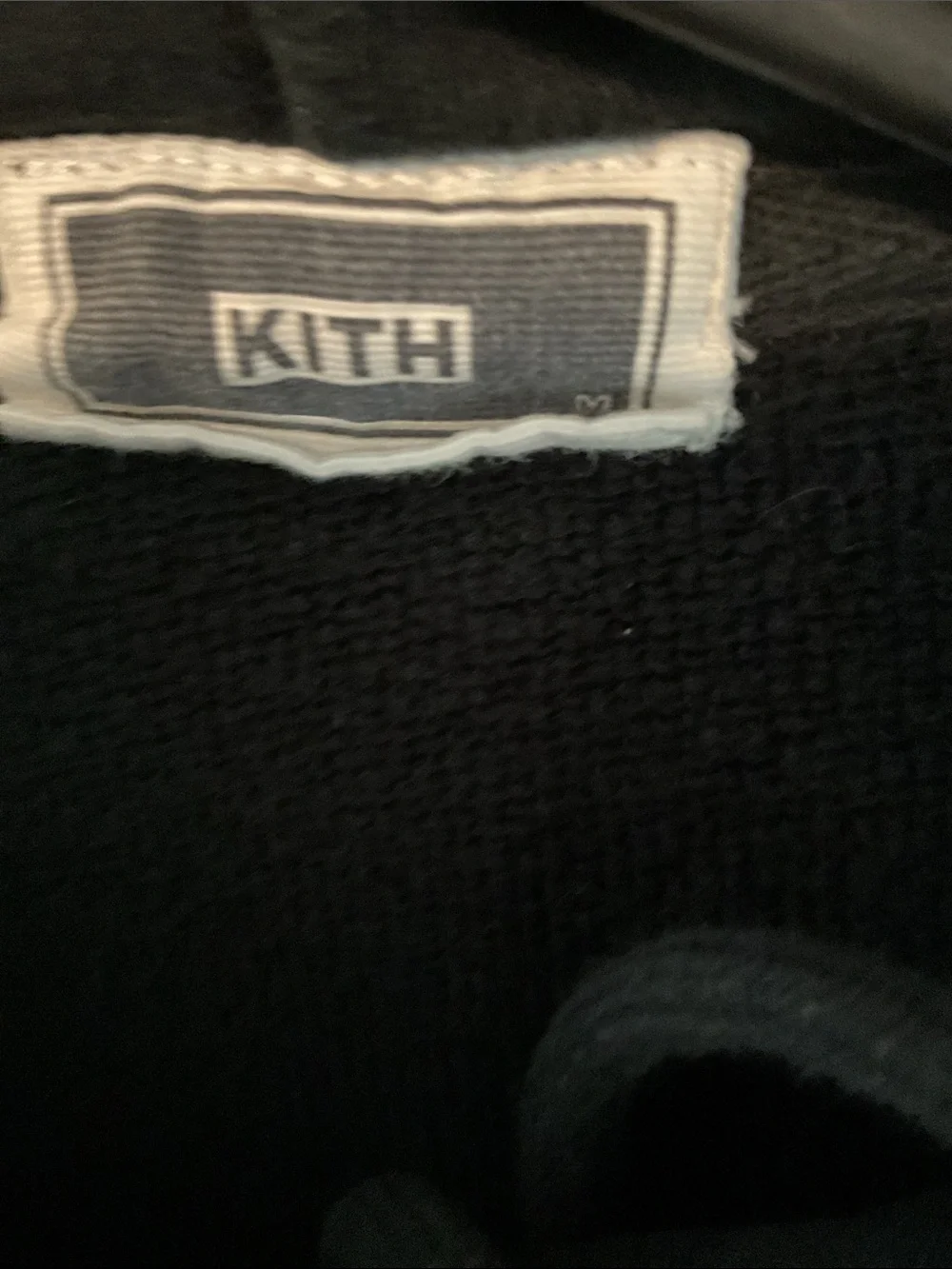 Kith Black Crewneck Hoodie with White Globe Logo